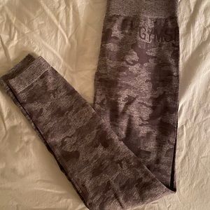 Gymshark purple camo leggings